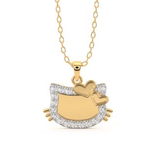 Hello Kitty Diamond Pendant